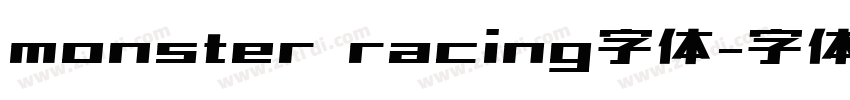 monster racing字体字体转换